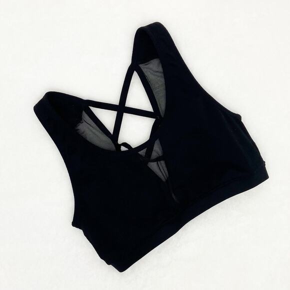 BKE Criss Cross Sports Bra Small Black - Picture 2 of 6